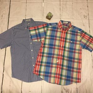 Lot of 2 Orvis Button Down Mens shirts size M